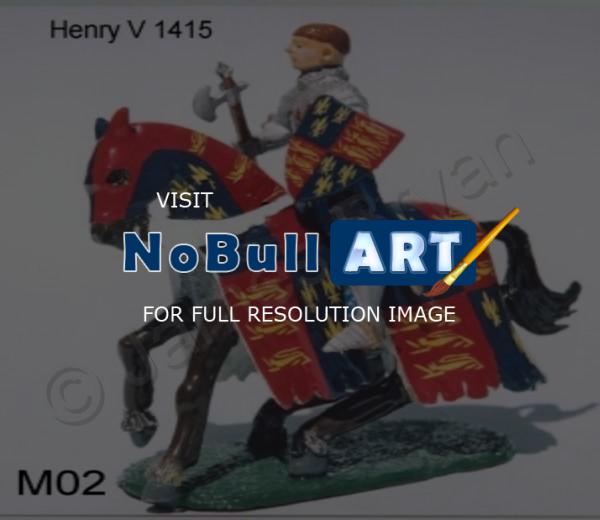 Collectors Toy Soldiers - Henry V England - Painted White Metal