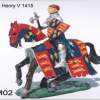 Henry V England - Painted White Metal Sculptures - By James Bryan, Figures Sculpture Artist