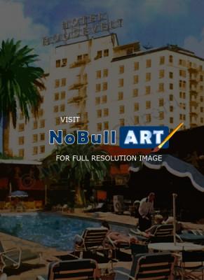 Poolside - Roosevelt Hotel - Acrylics