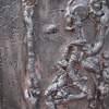 Metal Look Sculpture On Canvas - Mixed Sculptures - By Carol Plattner, Extreme Abstract Sculpture Artist