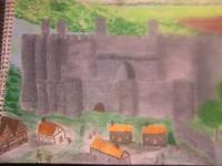 Conway Castle - Acrylic Paintings - By Joe Scotland, Impreesion Painting Artist