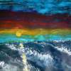 The Sky Loving The Sea - Acrylic Paintings - By Joe Scotland, Impreesion Painting Artist