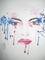 Tears - Acrylics Drawings - By Shilpa Saha, Abstract Drawing Artist