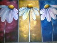 Daisy - Oil Paint Paintings - By Supriya Choudhary, Abstact Painting Artist