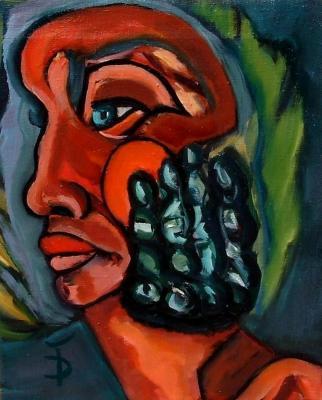 Daniela Isaches Works - Thinking Woman - Oil On Canvas