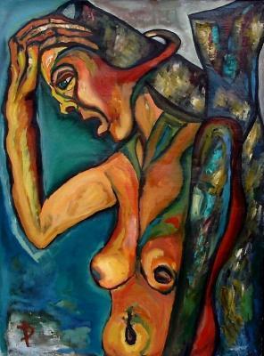 Daniela Isaches Works - Expressionist Pain - Oil On Canvas