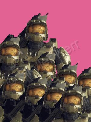 Simple - Master Chief From Halo Showing Rythem - Photoshop