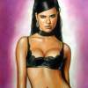 Adriana Lima - Soft Pastels Drawings - By Dimitris Papadakis, Realistic Drawing Artist