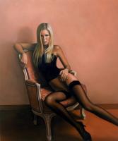 The Red Carpet - Oils On Carton Paintings - By Dimitris Papadakis, Realistic Painting Artist