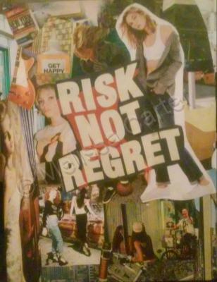 Collage Wall Art - Risk Not Regrets - Magazine