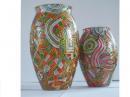 Vases - Glass Paints Glasswork - By James Woollen, Art Deoc Stained Glass Glasswork Artist