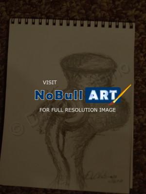 Sketches - Rough Sketch For The Meat Grinder - Graphite Pencil