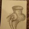 Rough Sketch For The Meat Grinder - Graphite Pencil Drawings - By Dana Chabino, Impressionism Drawing Artist