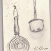 Sketch For - Kitchen Things - Graphite Pencil Drawings - By Dana Chabino, Impressionism Drawing Artist