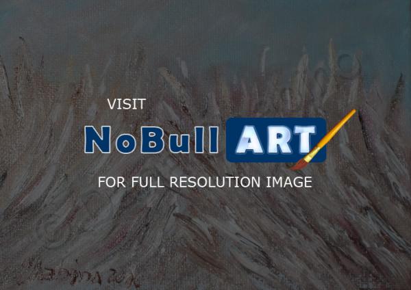 Oil Paintings - Impression - Scrub Brush II - Oil On Canvas Panel - Oil