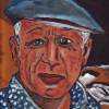 Pablo R Picasso - Acrylic Paintings - By Jose P Villegas, Portrait Painting Artist