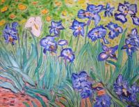 Serie Van Gogh - Campo De Lirios - Oil