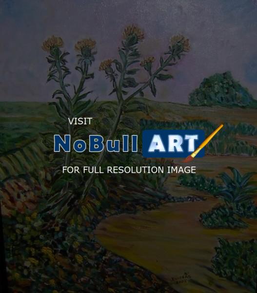 Serie Van Gogh - Cardos En Campo - Oil
