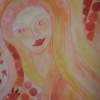 Sun Goddess - Water Color Pencil Drawings - By Audrey G, Perception Drawing Artist