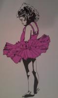 Ballerina - Marker Drawings - By Mandi Williams, Spot Color Drawing Artist