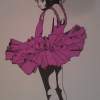 Ballerina - Marker Drawings - By Mandi Williams, Spot Color Drawing Artist