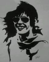 Kate Moennig - Marker Drawings - By Mandi Williams, Black And White Drawing Artist