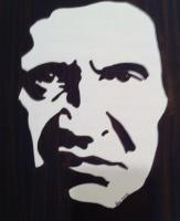 Johnny Cash - Marker Drawings - By Mandi Williams, Black And White Drawing Artist