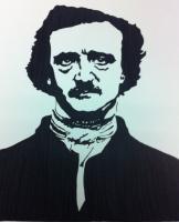 Edgar Allan Poe - Marker Drawings - By Mandi Williams, Black And White Drawing Artist