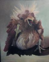 Cluck Off - Painting Paintings - By Ricky Secord, Acrylic Painting Painting Artist