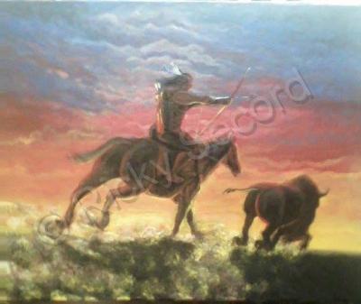 Artshock - Native Hunt - Painting