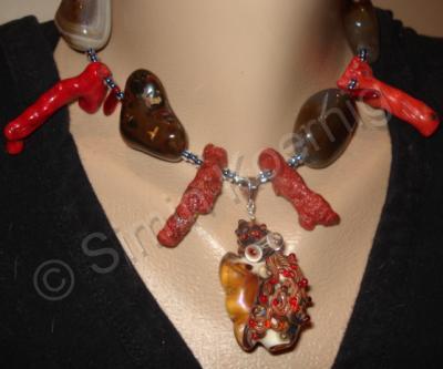 From The Beneath Of The Ocean - Octopus Dream In Red - Lampworkboro