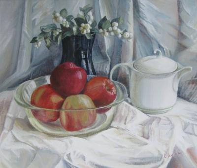 Still Life - Red Apples - Acrylic