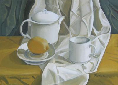 Still Life - Symphony In White - Acrylic