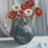 Green Vase - Acrylic Paintings - By Elena Oleniuc, Realism Painting Artist