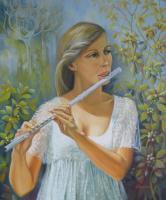 Sound - Oil Paintings - By Elena Oleniuc, Realism Painting Artist
