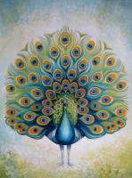 Peacock - Acrylic Paintings - By Elena Oleniuc, Decorative Painting Artist