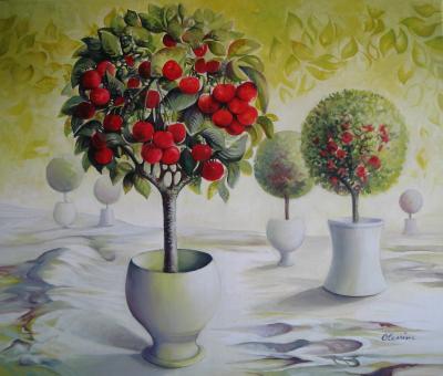 Decorative - Cherry Orchard - Acrylic