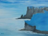 Irish Land And Seascape - The Cliffs Of Moher - Oil On Canvas