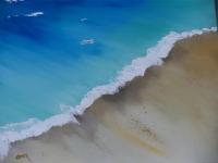Irish Land And Seascape - Birds Eye View - Oil On Canvas