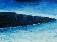 The Cliffs - Oil On Canvas Panel Paintings - By Conor Murphy, Impasto Style Painting Artist