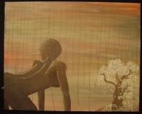 Figures - Sunset - Mixed Media