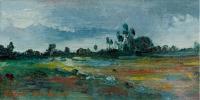 Cloudy Day - Oil On Canvas Paintings - By Gegham Asatryan, Impressionism Painting Artist