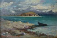 Landscape - Lake Sevan - Oil On Canvas