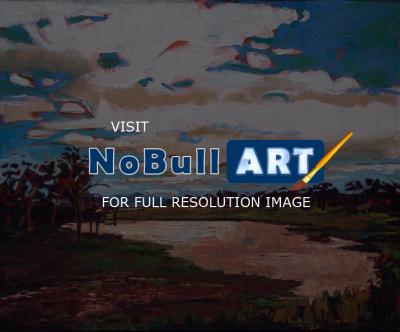 Impressionism - Horseshoe Lake Bidwell Park - Oil On Canvas