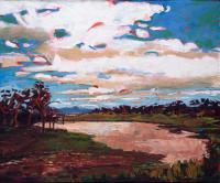 Impressionism - Horseshoe Lake Bidwell Park - Oil On Canvas