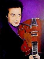 Portrait Of Dave Davies - Acrylic Paintings - By Jennifer Christy-Vient, Realism Painting Artist