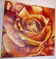 Flower Collection - Zesty Orange Flower - Oil On Canvas
