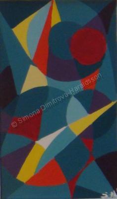 Abstract - Por El Camino - Gouache