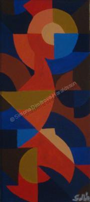 Abstract - Caminando - Gouache