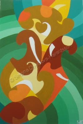 Abstract - Las Hojas Del Otono - Gouache